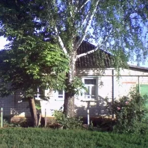 Дом деревянный,  обложен кирпичом